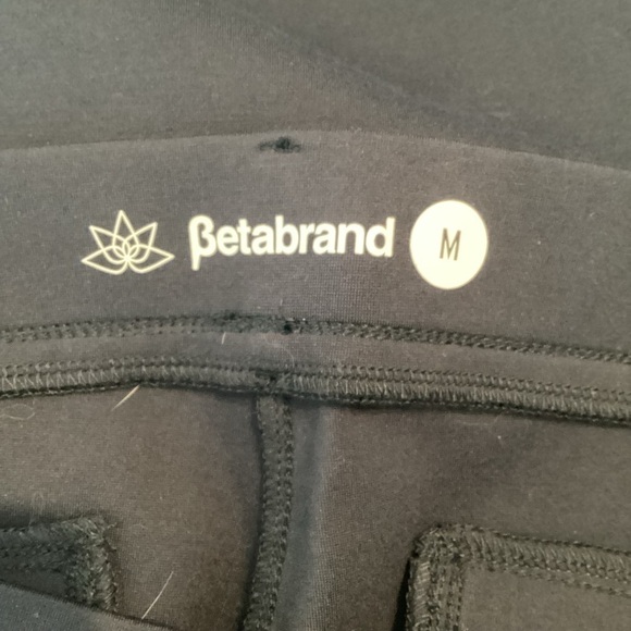 Betabrand Classic Dress Pant Yoga Pant Straight Leg Size M Navy - Picture 6 of 7